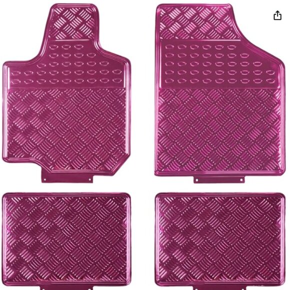 DELUX vibrant pink waterproof car mats - Picture 1 of 1